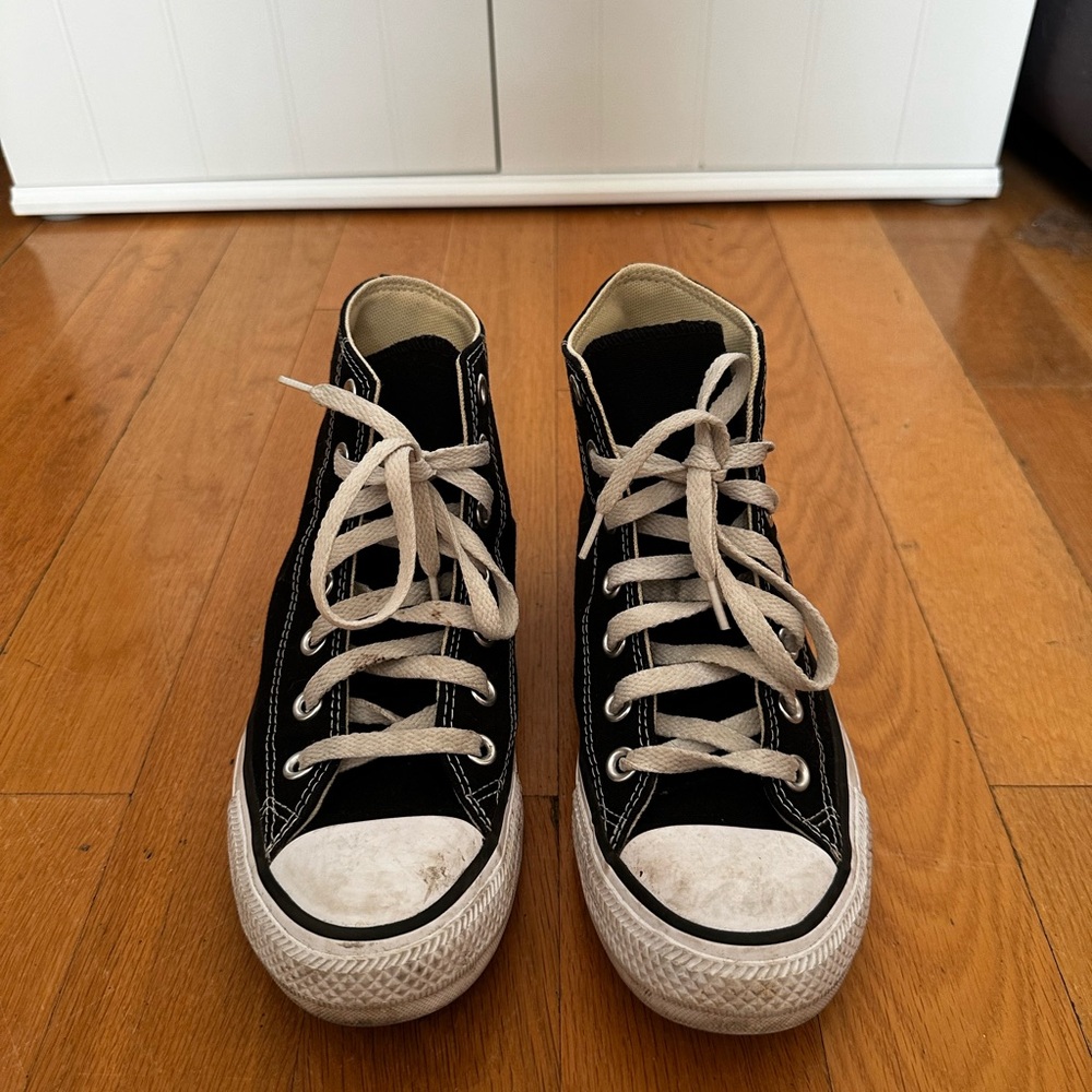 Black High-Top Sneakers